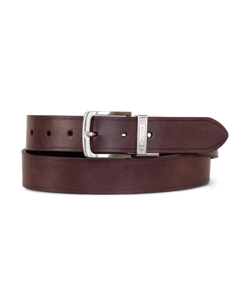 Nautica Men's Reversible Leather Jean Belt