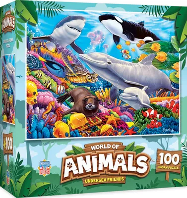 Masterpieces World of Animals Undersea Friends 100 Piece Jigsaw Puzzle