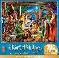 Masterpieces Happy Holidays - Away in a Manger 300 Piece Ez Grip Puzzle