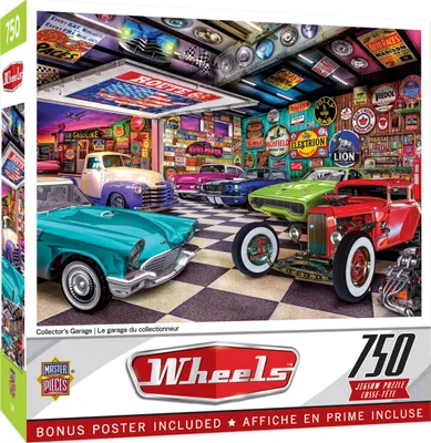 Masterpieces Wheels - Collector's Garage 750 Piece Jigsaw Puzzle