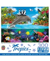 Masterpieces Tropics - Dolphin Ride 300 Piece Ez Grip Jigsaw Puzzle