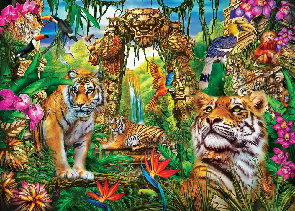 Masterpieces Hidden Images - Mystery of the Jungle 500 Piece Puzzle