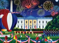 Masterpieces Americana - White House Fireworks 500 Piece Ez Grip Puzzle