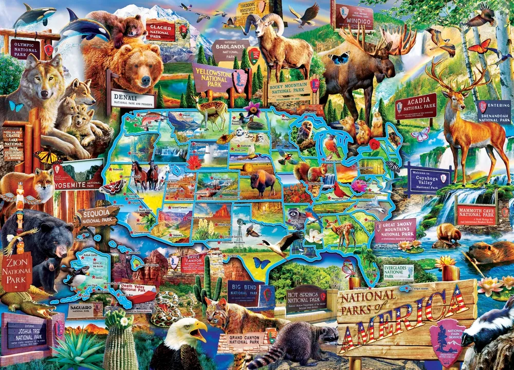 Masterpieces National Parks of America 1000 Piece Jigsaw Puzzle