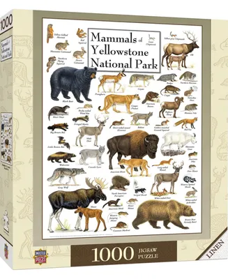 Masterpieces Mammals of Yellowstone National Park 1000 Piece Puzzle