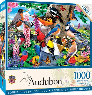 MasterPieces Audubon - Spring Gathering 1000 Piece Jigsaw Puzzle