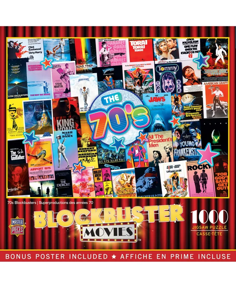 Masterpieces 70's Blockbusters 1000 Piece Jigsaw Puzzle for Adults