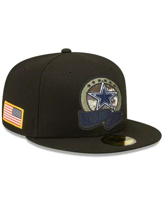 Men's New Era Black Dallas Cowboys 2022 Salute To Service 59FIFTY Fitted Hat