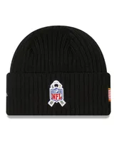 Men's New Era Black Green Bay Packers 2022 Salute To Service Knit Hat