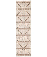 Liora Manne' Diamond Stripe 1'11" x 7'6" Runner Outdoor Area Rug