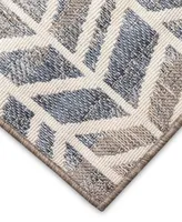 Liora Manne' Cove Chevron 1'11" x 7'6" Runner Outdoor Area Rug