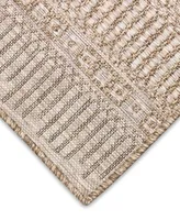 Liora Manne' Orly Stripe 6'6" x 9'3" Outdoor Area Rug