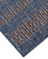 Liora Manne' Mosaic Stripe 1'11" x 7'6" Runner Outdoor Area Rug