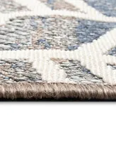 Liora Manne' Cove Chevron 1'11" x 7'6" Runner Outdoor Area Rug