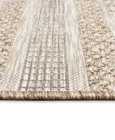 Liora Manne' Orly Stripe 7'10" x 9'10" Outdoor Area Rug