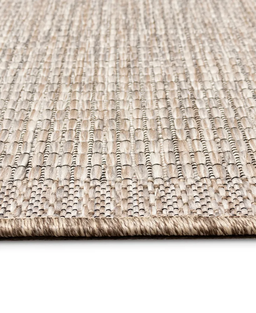 Liora Manne' Orly Texture 1'11" x 7'6" Runner Outdoor Area Rug