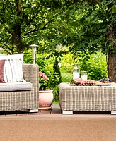 Liora Manne' Sahara Texture Border 6'6" x 9'3" Outdoor Area Rug