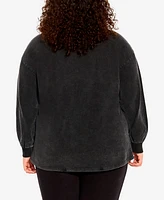 Avenue Plus Size Sadie Graphic Sweater