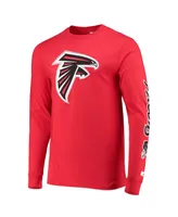Men's Starter Red Atlanta Falcons Halftime Long Sleeve T-shirt