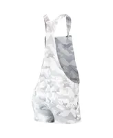 Women's Concepts Sport Gray Los Angeles Angels Camo Overall Romper