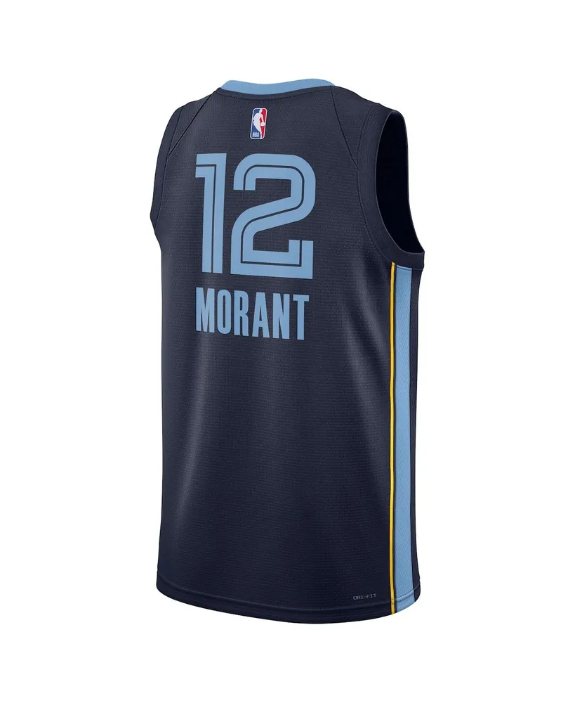 Men's and Women's Nike Ja Morant Navy Memphis Grizzlies Swingman Jersey - Icon Edition