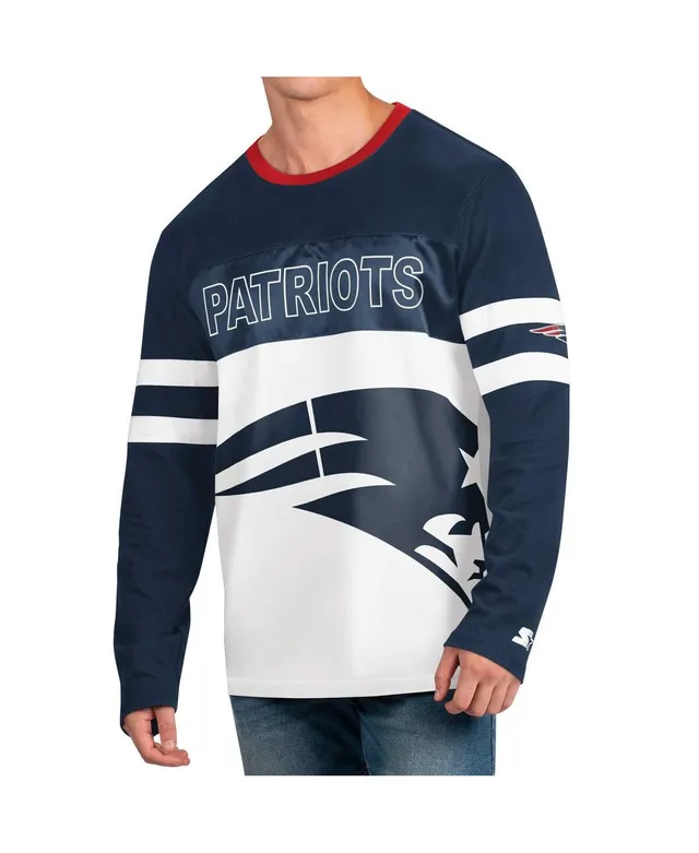 Men's Starter Navy Tennessee Titans Draft Fleece Raglan Pullover