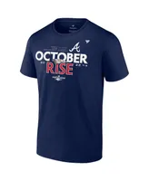 Men's Fanatics Navy Atlanta Braves 2022 Postseason Locker Room T-shirt