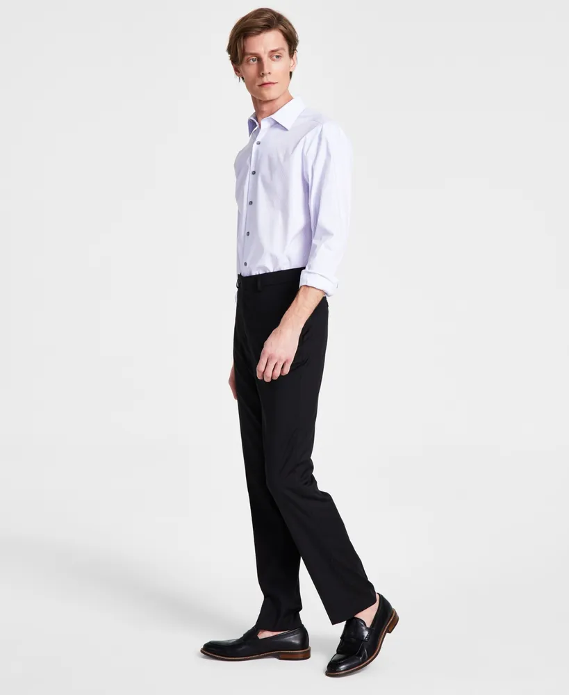 Essentials Men's Slim-Fit Wrinkle-Resistant Stretch Dress Pant