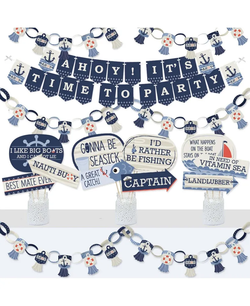 Big Dot Of Happiness Ahoy - Nautical - Decorations - Party