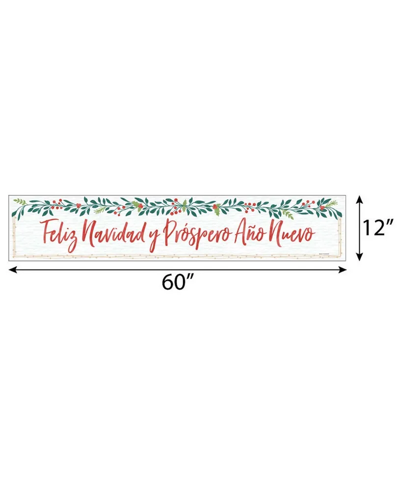 Feliz Navidad - Holiday and Spanish Christmas Party Decorations Party Banner