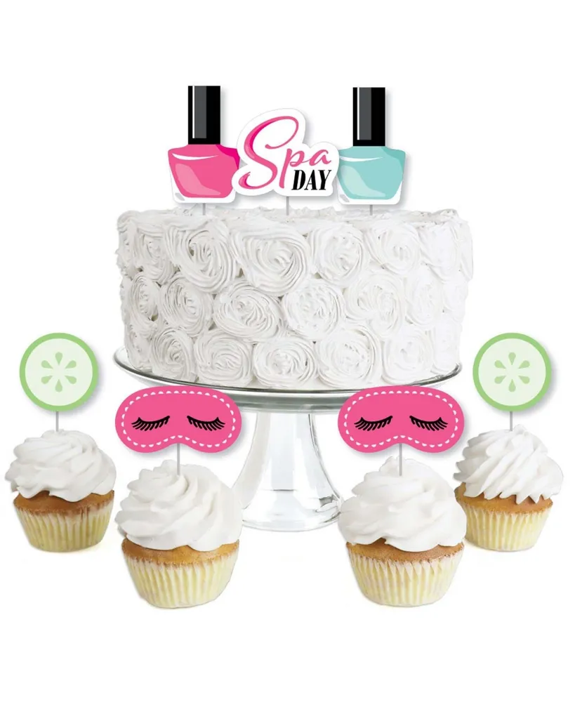 Big Dot Of Happiness Spa Day - Dessert Cupcake Toppers - Girls Makeup Party  Clear Treat Picks - 24 Ct | Plaza Del Caribe