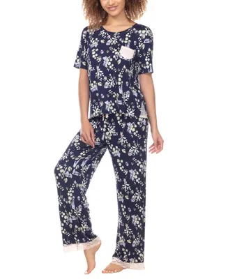 Honeydew Women's Something Sweet Rayon Pant Pajama Set, 2 Piece