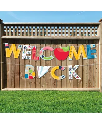 Back to School - Large Classroom Decor - Welcome Back - Outdoor Letter Banner