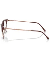 Ray-Ban Unisex Square Eyeglasses, RX721651-o - Bordeaux On Rose Gold