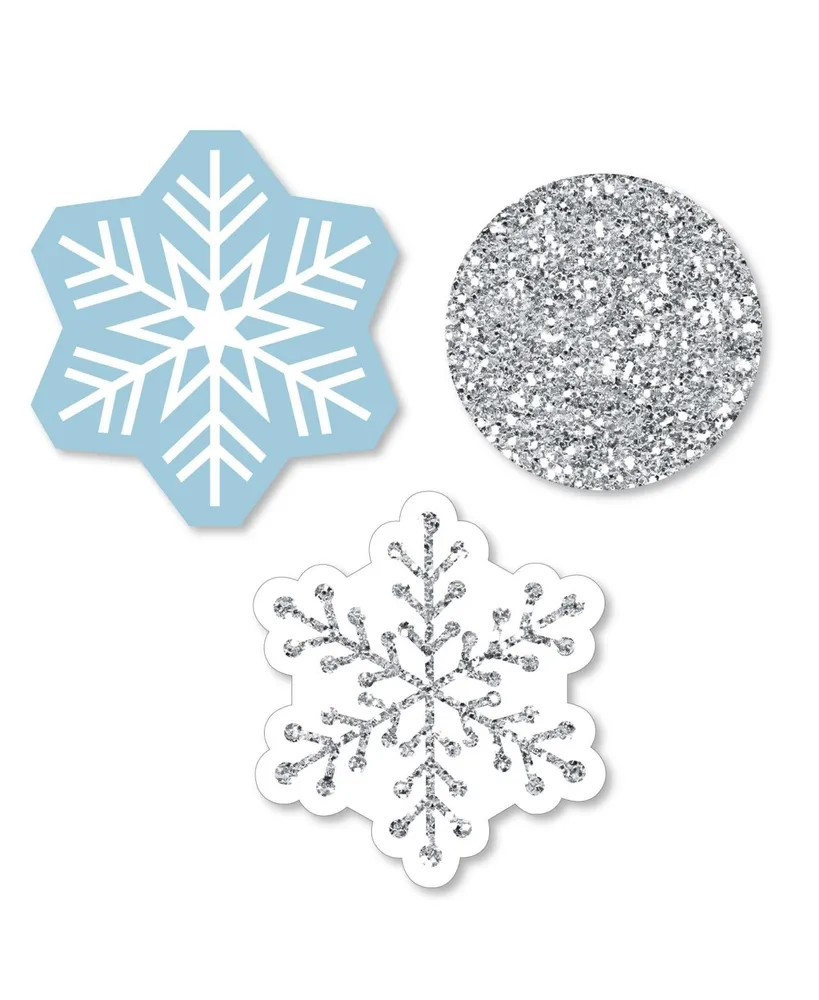 24ct Snowflakes Christmas Stickers