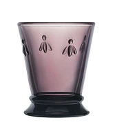 La Rochere Napoleon Bee Aubergine 6-Piece Tumbler Set, 10 oz