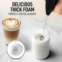 Double Whisk Milk Frother With Stand