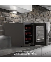 Tzumi IonChill 6-Bottle Wine Cooler 13-Liter Mini Fridge