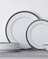 Noritake Austin Platinum Set of 4 Dinner Plates