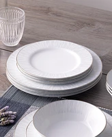 Noritake Glacier Platinum Set of 4 Dinner Plates, Service For 4