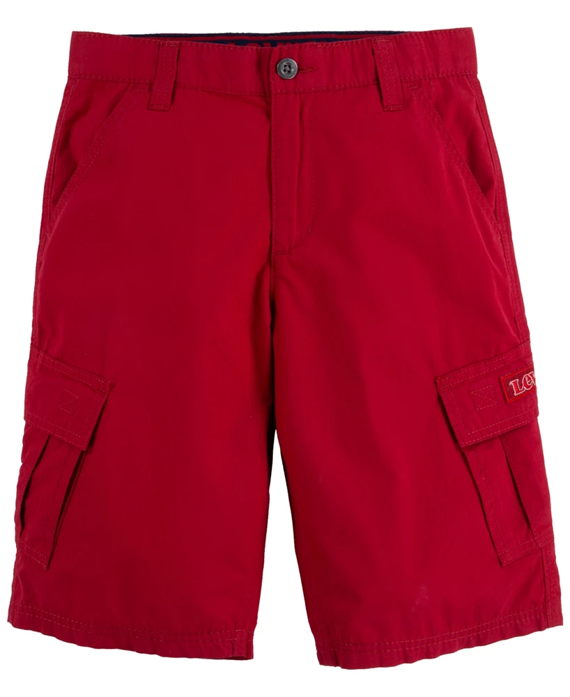 Levi's Big Boys Adjustable Waistband Cargo Pocket Shorts