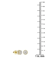 Men's Diamond Cluster Stud Earrings (1/6 ct. t.w.) in 10k Gold