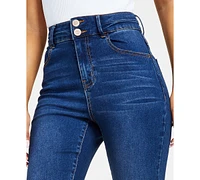Dollhouse Curvy High Rise Double Button Skinny Jeans