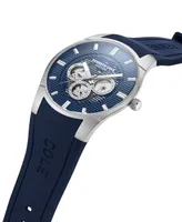 Kenneth Cole New York Men's Multi-Function Blue Silicone Strap Watch 42mm