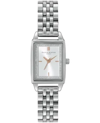 Olivia Burton Women's Quartz Silver-Tone Stainless Steel Bracelet Watch 25.5mm x 20.5mm