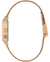 Olivia Burton Women's Quartz Rose Gold-Tone Stainless Steel Bracelet Watch 25.5mm x 20.5mm