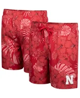 Men's Colosseum Scarlet Nebraska Huskers The Dude Swim Shorts