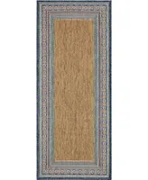 Mohawk Malibu Outdoor Chain Border 2'5" x 6' Area Rug