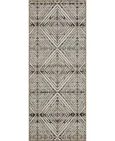 Mohawk Malibu Outdoor Shibori Diamonds 2'5" x 6' Area Rug