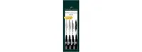 Set Of 4 Black Pitt Artist Wallet Set with Assorted Nibs by Faber Faber-Castell Usa Inc.